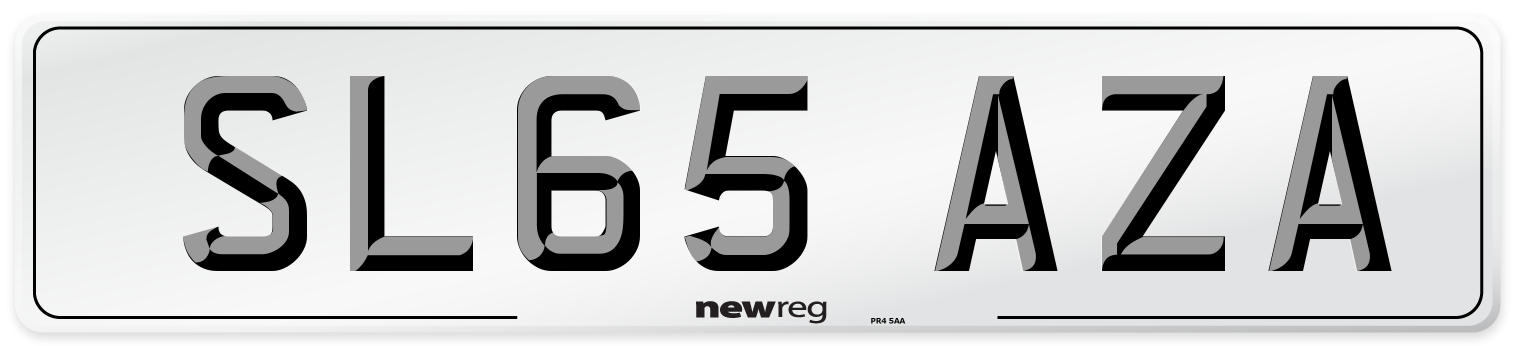 SL65 AZA Number Plate from New Reg